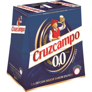 Cerveza 0,0% alcohol Cruzcampo pack-6x25 cl.
