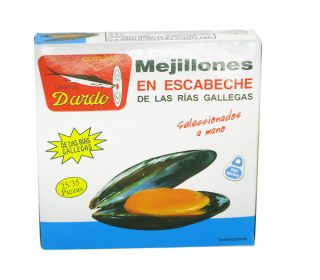 Mejillones escabeche Dardo 25/35 p., 163 g. Mejillones escabeche Dardo 25/35 p., 163 g.