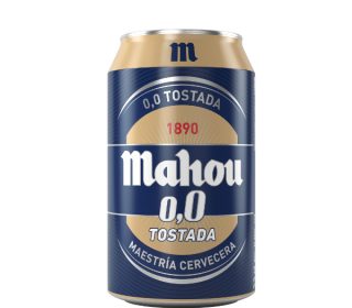 Cerveza 0,0 tostada Mahou lata 33 cl. Cerveza 0,0 tostada Mahou lata 33 cl.