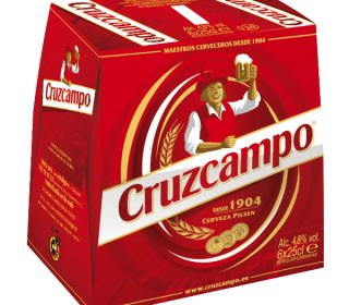 Cerveza Cruzcampo pack-6x25cl.