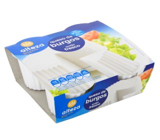 Queso fresco filtrado Alteza pack-4×62.5 g. Queso fresco filtrado Alteza pack-4×62.5 g.