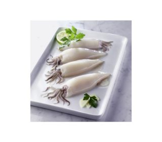 Calamar limpio 20/40 bolsa 800g. Calamar limpio 20/40 bolsa 800g.