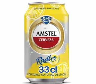 Cerveza Amstel Radler limón lata 33 cl. Cerveza Amstel Radler limón lata 33 cl.