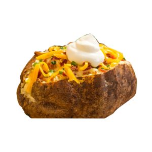 Patata asada rellena, unidad