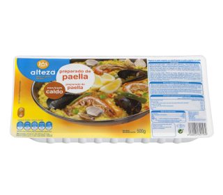 Preparado paella con caldo Alteza 500 g. Preparado paella con caldo Alteza 500 g.