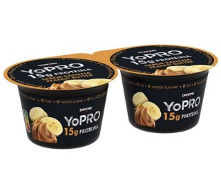 Yopro plátano y mantequilla cacahuete pack-2×160 g. Yopro plátano y mantequilla cacahuete pack-2×160 g.