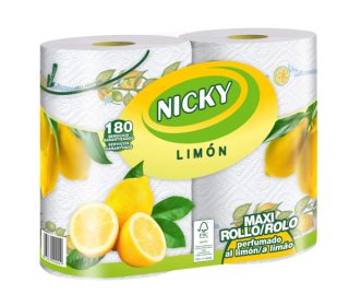 Rollo cocina Nicky Maxi limón pack-2 rollos