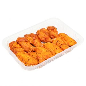 Alitas de pollo adobadas estilo barbacoa, kg.