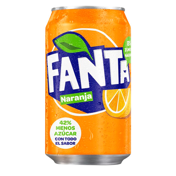 Fanta naranja lata 33 cl.