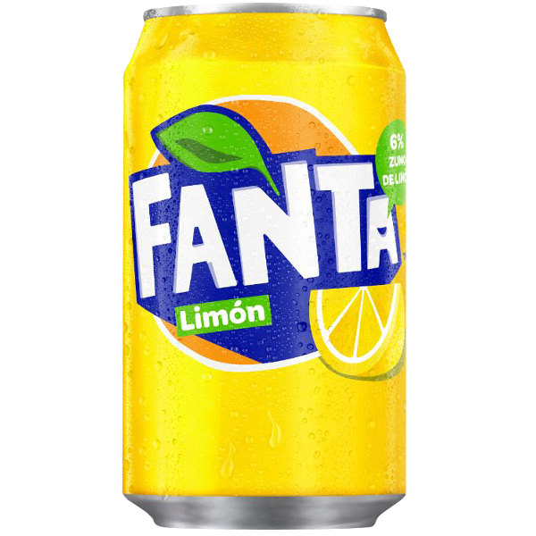 Fanta limón lata 33 cl.