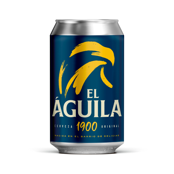 Cerveza El Águila lata 33 cl.