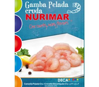 Gambas peladas Nurimar 50/70p 500 g. escurridos