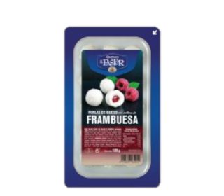 Perlas queso rellenas frambuesa El Pastor 125 g.