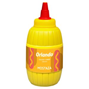 Mostaza Orlando barrilito 290 g.