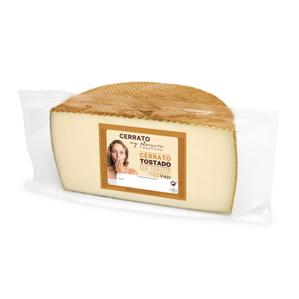 Queso Tostado viejo mezcla Cerrato, 250 g.