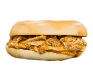 Bagel pull pork, un. Bagel pull pork, un.