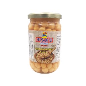 Garbanzos cocidos Alsara 200 g.
