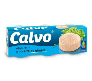 Atún claro Calvo f.a. pack-3×52 g