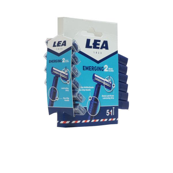 Maquinilla afeitar desechable Lea 2 filos pack-5+1 un.