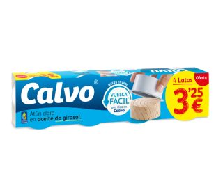 Atún claro Calvo pack-4x52g