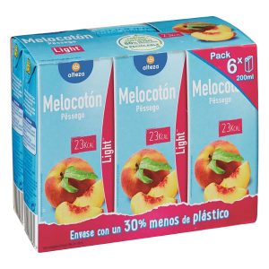 Nectar Alteza light melocotón pack-6x200 ml