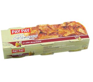 Calamares s/americana Pay Pay pack-3×55 g