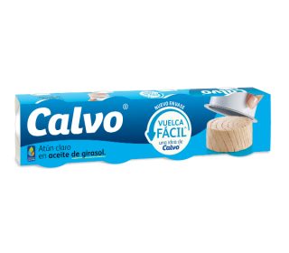 Atún claro aceite Calvo pack-4×52 g