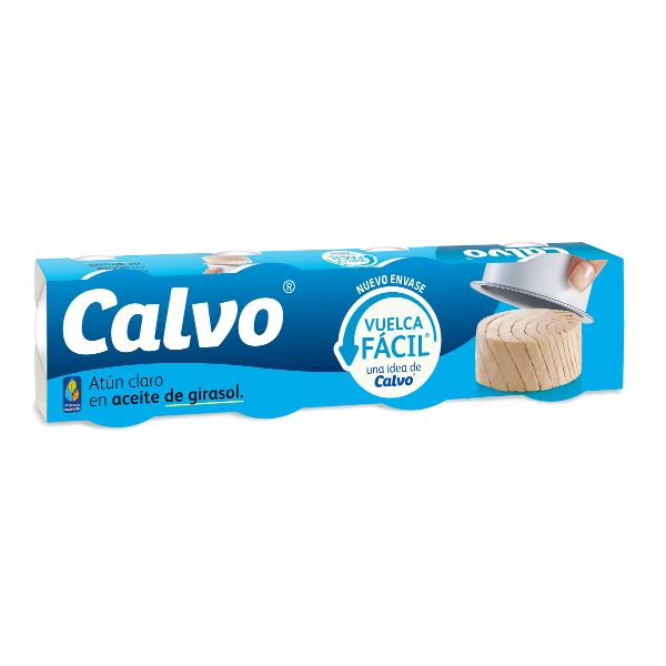 Atún claro aceite Calvo pack-4×52 g