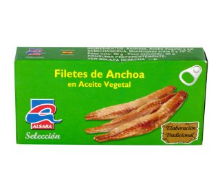 Anchoas a/vegetal Alsara lata 30 g