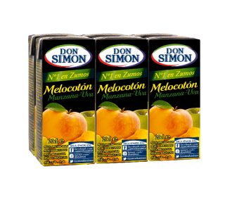 Zumo Don Simón pack-6×200 ml (Piña, melocotón o manzana)
