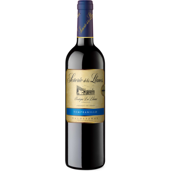 Vino tinto Valdepeñas S. LLanos cosecha 75 cl