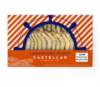 Langostinos crudos Castellar 32/48p  700g