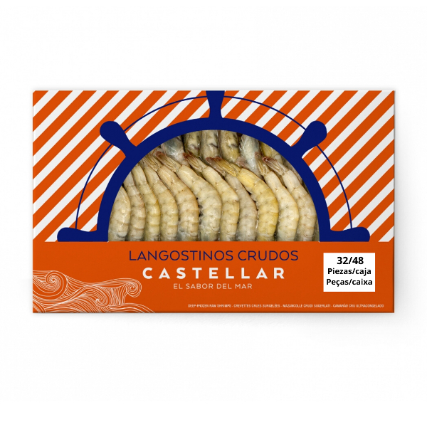 Langostinos crudos Castellar 32/48p  700g