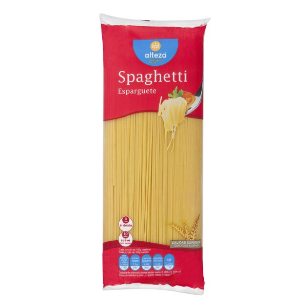 Pastas Alteza espaguetti bolsa 1 Kg.