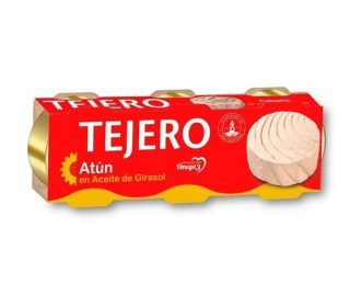 Atún aceite girasol Tejero pack-3×52 g
