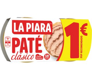 Paté La Piara clásico pack-2x75g