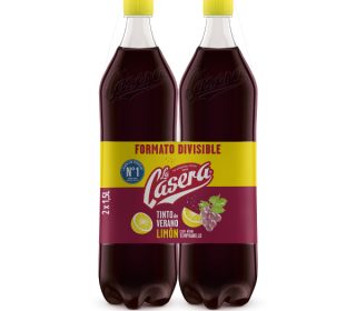 Tinto verano La Casera limón pack-2×1,5 Lts