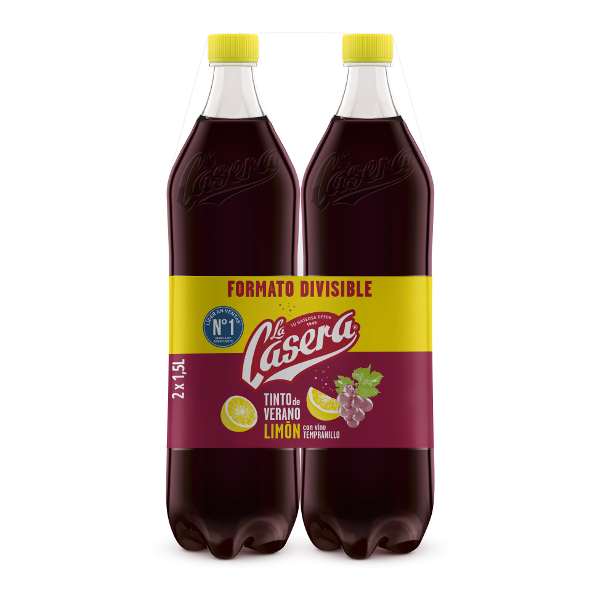 Tinto verano La Casera limón pack-2×1,5 Lts