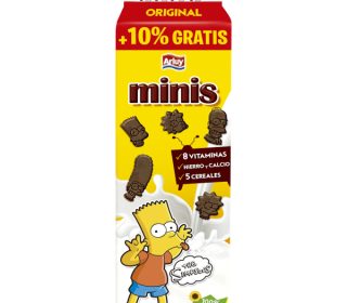 Galletas mini Simpson choco Arluy 275g+27,5 g