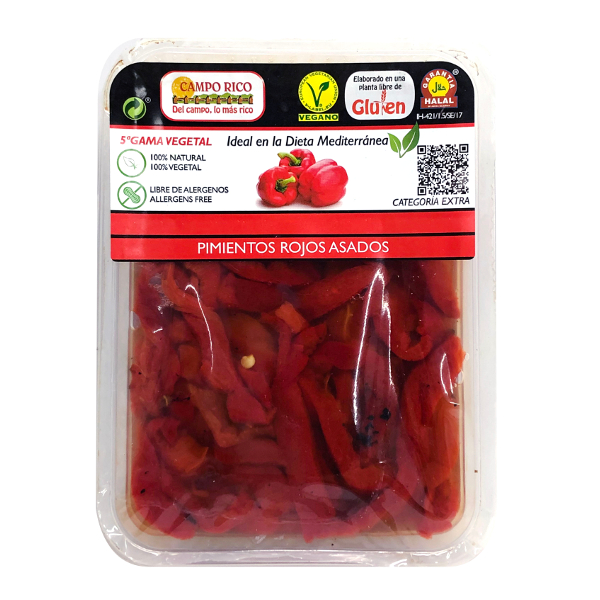 Pimientos asados tiras Campo Rico 350 g