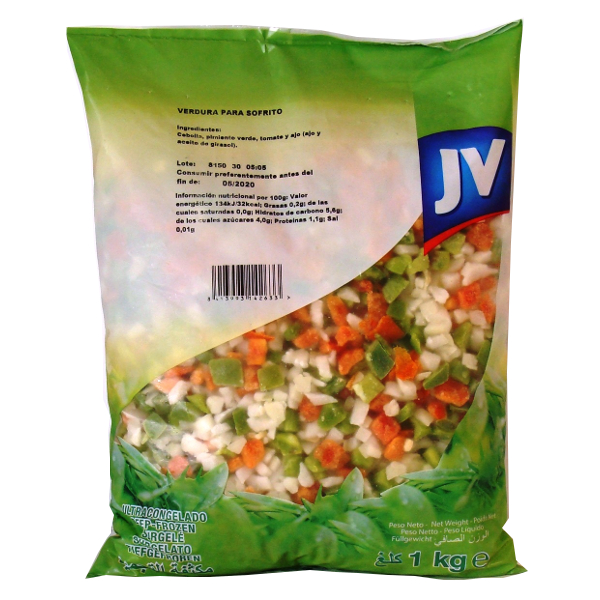 Verdura para sofrito J.V. bolsa 1 kg
