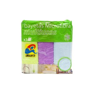 Bayeta microfibra Alsara pack-3 un