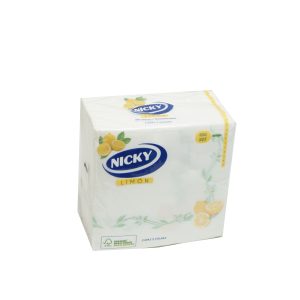 Servilletas Nicky maxi limón 2c  65 un