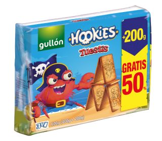 Galletas Gullón Hookies tuesti 400 g+200 g