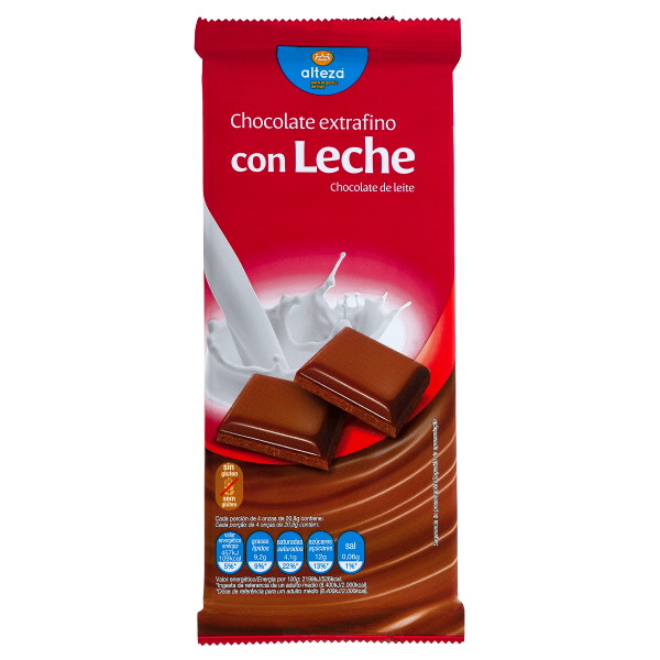 Chocolate extrafino leche Alteza 125 g