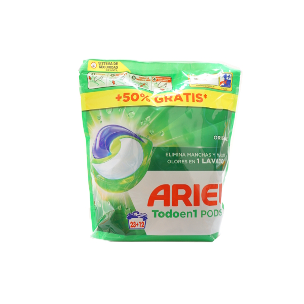 Cápsulas lavadora Ariel Pods original 23+12 un Cápsulas lavadora Ariel Pods original 23+12 un