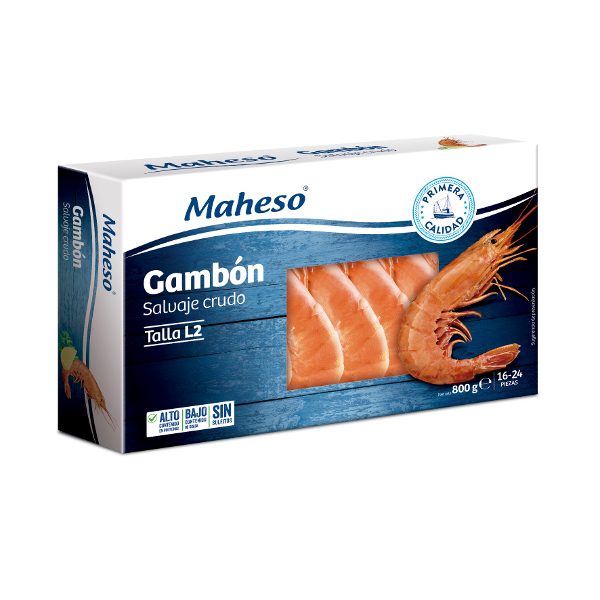 Gambón crudo nº 2 Maheso 800 g Gambón crudo nº 2 Maheso 800 g