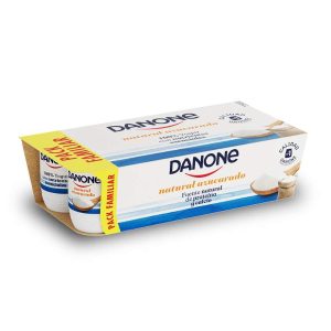 Yogur Danones natural azucarado pack-8x120g