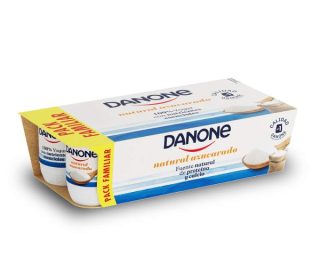 Yogur Danones natural azucarado pack-8x120g