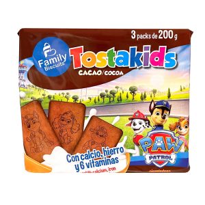Galletas Tostakids cacao pw 600 g